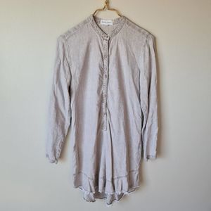 Bella Dahl Tencel Button Fray Hem Dress Size XS